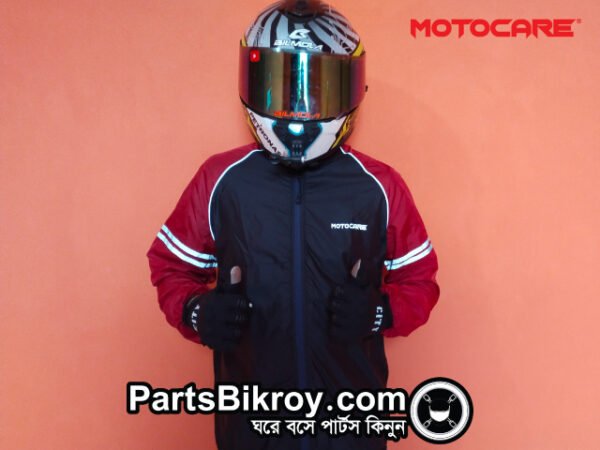 motocare winbreaker red black