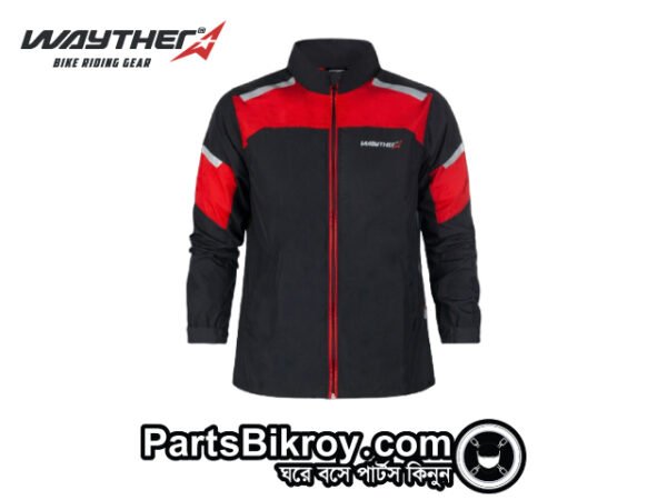 pre winter outwear black red