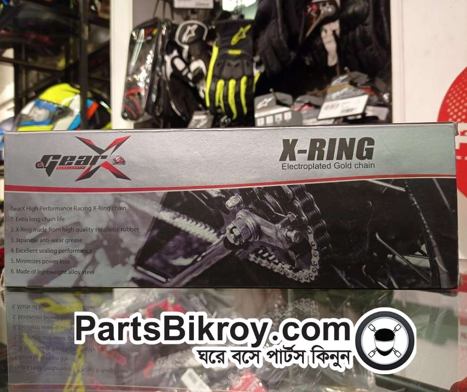gearx x ring racing motorcycle chain gold
